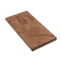 Еженедельник датированный 2025 года, 80х165 мм, 64 листа ESCALADA, мягкая обложка из искусственной кожи, блинтовое тиснение, блок 70 г/м&sup2;, бежевый