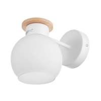 Бра "Паула" 1х40Вт Е27 Белый, дерево 20х13х16см Бра "Паула" 1х40Вт Е27 Белый, дерево 20х13х16см