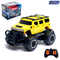 Джип радиоуправляемый &laquo;Хамер&raquo;, работает от батареек, цвет жёлтый