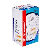 Ручка шариковая Stabilo Liner 808F, для письма, узел 0.5 мм, синяя