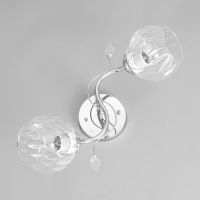 Люстра потолочная Дебра 2х40Вт Е27 Хром 46x19x22 см Люстра потолочная Дебра 2х40Вт Е27 Хром 46x19x22 см