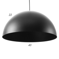 Люстра BayerLux &laquo;Баркас&raquo;, E27, 1&times;40 Вт, чёрная, подвес, 39&times;39&times;100 см