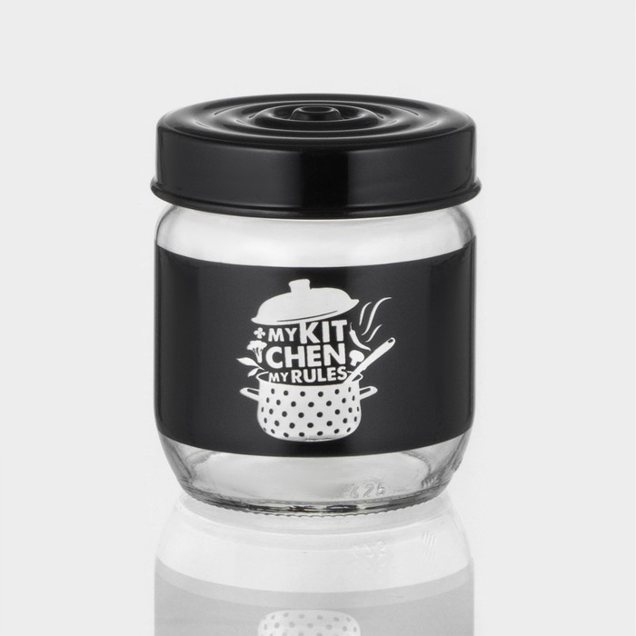 Банка стеклянная для сыпучих продуктов &laquo;Кухня&raquo;, 425 мл