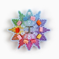 Заколка и крабики для волос новогодние &laquo;Снежинка&raquo; на Новый год, 10,4 х 9,8 см