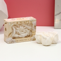 Мыло лепестковое &laquo;C 8 Марта&raquo;, 6 шт, аромат цветочный, ЧИСТОЕ СЧАСТЬЕ