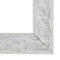 Рама для картин (зеркал) 60 х 80 х 4 см, дерево "Версаль", бело-серебристая Рама для картин (зеркал) 60 х 80 х 4 см, дерево "Версаль", бело-серебристая