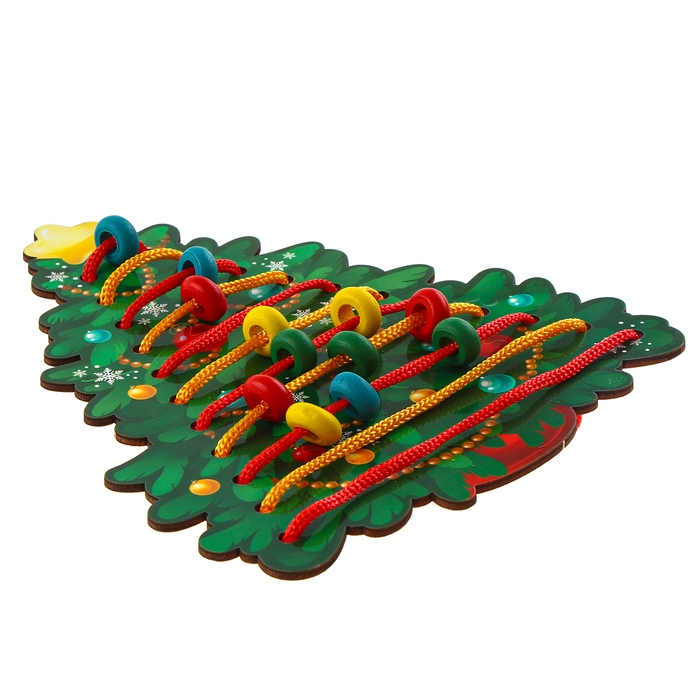 Новогодняя игрушка. Шнуровка &laquo;Новый год! Наряжаем ёлочку&raquo;