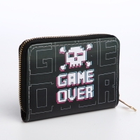 Кошелёк детский на молнии &laquo;Выбражулька&raquo;, цвет чёрный