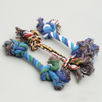 Игрушка канатная "2 узла" большая, 100 г, микс цветов Игрушка канатная "2 узла" большая, 100 г, микс цветов