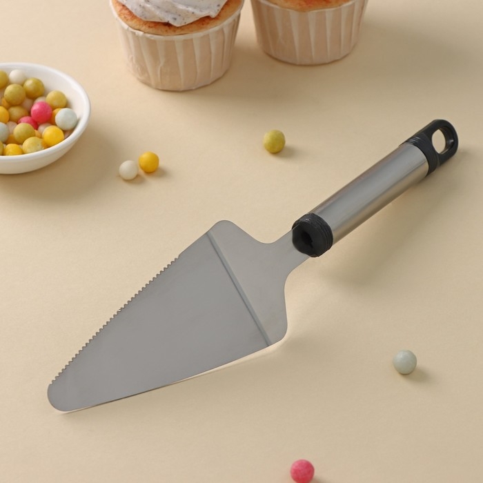 Лопатка кулинарная Доляна &laquo;Помощник&raquo;, 26 см, цвет серебристый