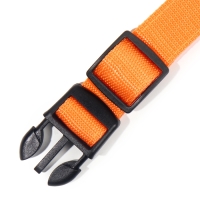 Ошейник с подсветкой размер М, ОШ 40-48 х 2,5 см, 3 режима свечения оранжевый