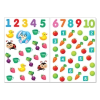 Наклейки многоразовые &laquo;Цифры&raquo;, формат А4