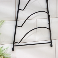 Подставка для крышек подвесная, 19,5&times;9&times;46 см, чёрный