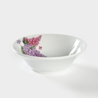 Салатник фарфоровый &laquo;Идиллия. Сирень&raquo;, 600 мл, d=17,5 см