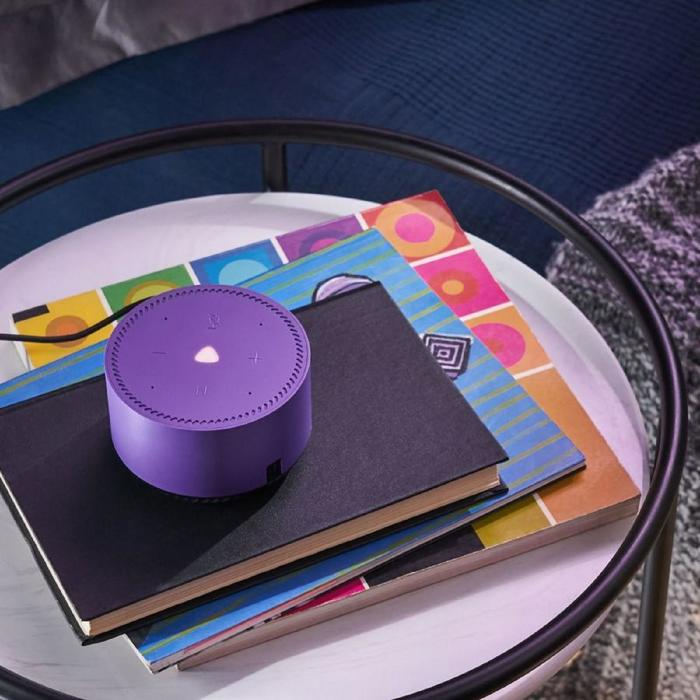 Умная колонка Умная колонка "Яндекс.Станция лайт" (YNDX-00025P), голосовой помощник Алиса, 5Вт, фиолетовая