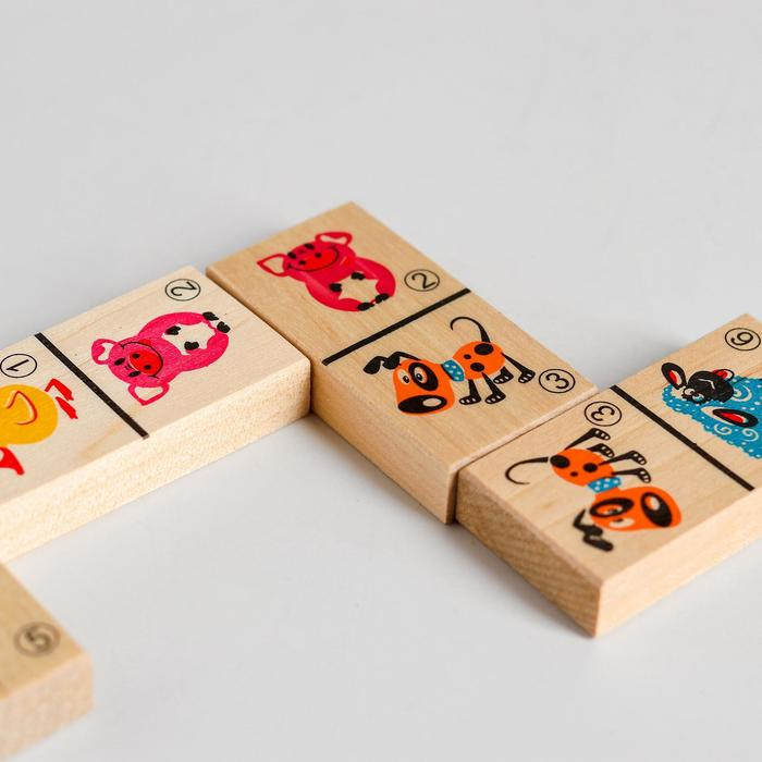 Домино детское &laquo;Домашние животные&raquo; 28 элементов