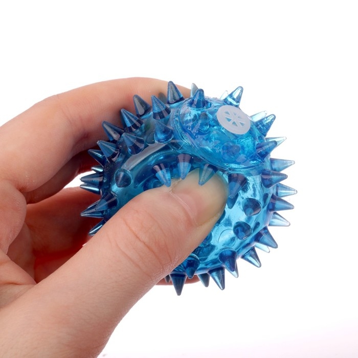 Мяч детский резиновый световой &laquo;Дино&raquo;, цвета МИКС, в шоубоксе