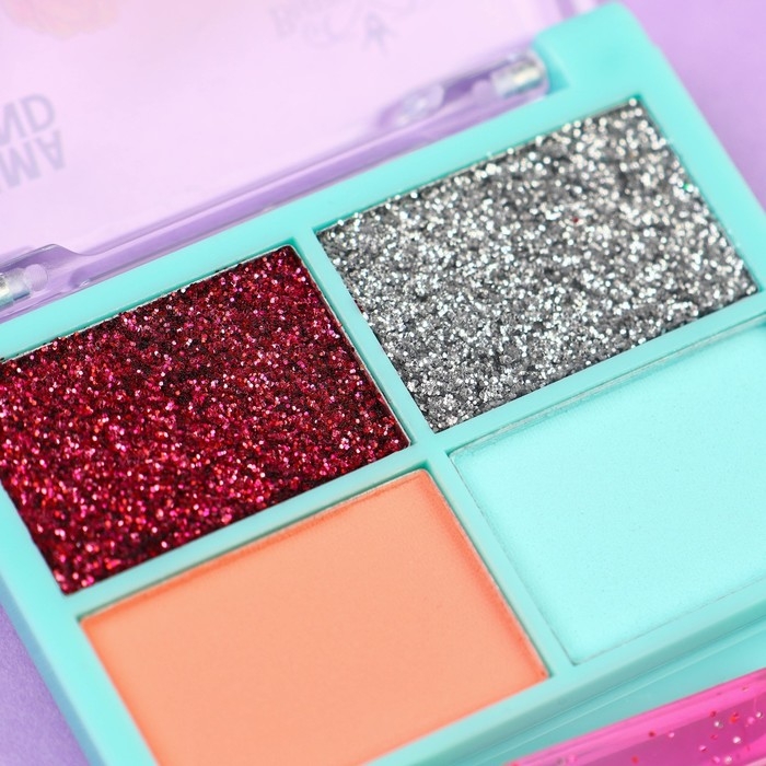 Тени для век детские, 4 цвета Тени для век детские, 4 цвета "Подружки", Сказочный патруль, МИКС