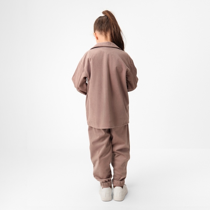 Костюм детский KAFTAN Костюм детский KAFTAN "Velvet", р. 32 (110-116), пыльно-розовый