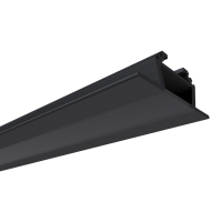 Алюминиевый профиль Apeyron, 28.5х10.4 мм, встраиваемый, 1 м, черный расс., аксессуары Алюминиевый профиль Apeyron, 28.5х10.4 мм, встраиваемый, 1 м, черный расс., аксессуары