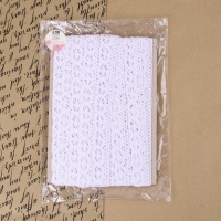 Кружево вязаное, 25 мм × 10 ± 1 м, цвет белый Кружево вязаное, 25 мм × 10 ± 1 м, цвет белый