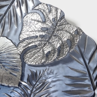 Тарелка стеклянная &laquo;Арабис&raquo;, d=21,5 см, цвет голубой