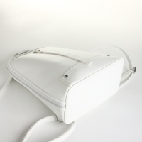 Рюкзак городской из искусственной кожи на молнии, цвет белый Рюкзак городской из искусственной кожи на молнии, цвет белый