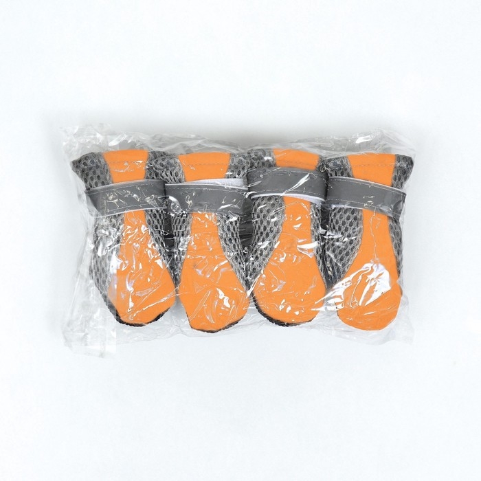 Ботинки для собак Ботинки для собак "Комфорт +", размер S (3, 5 х 3 см), оранжевые