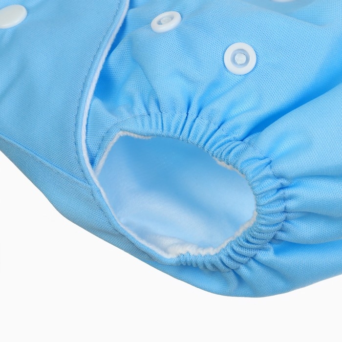 Многоразовый подгузник «Little baby», 3-15 кг, цвет голубой, Крошка Я Многоразовый подгузник «Little baby», 3-15 кг, цвет голубой, Крошка Я