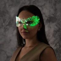 Светодиодные очки "Маскарад", 16.5x7x15,5 см, CR2032x2 (в компл.), 3 режима, RGB