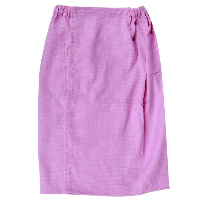 Парео на липучке для бани и сауны 150х85 см, женское, хлопок, 150 гр/м, МИКС