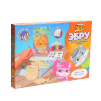 Набор для рисования на воде в технике эбру &laquo;Команда Мяу&raquo;