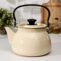 Чайник сферический, 3 л, индукция, цвет слоновая кость Чайник сферический, 3 л, индукция, цвет слоновая кость