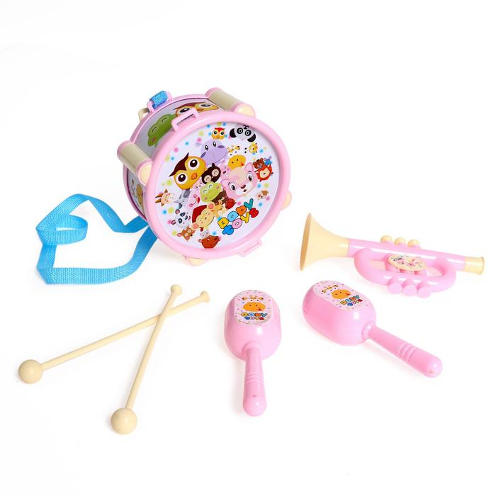 Набор музыкальных инструментов «Мультибэнд», 6 предметов, МИКС Набор музыкальных инструментов «Мультибэнд», 6 предметов, МИКС