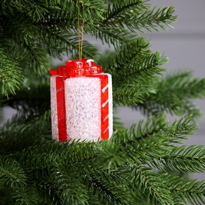 Светодиодная фигура «Подарок» 7.5 см, пластик, батарейки AG13х3 (в комплекте), свечение мульти (RGB) Светодиодная фигура «Подарок» 7.5 см, пластик, батарейки AG13х3 (в комплекте), свечение мульти (RGB)