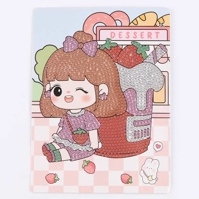 Алмазная вышивка &laquo;Юки&raquo;, 13,7 &times; 18,3 см, картон, с частичным заполнением