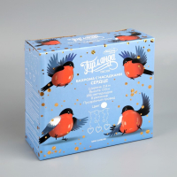 Гирлянда &laquo;Бахрома&raquo; 2.4 &times; 0.9 м с насадками &laquo;Сердце&raquo;, IP20, прозрачная нить, 186 LED, свечение белое, 8 режимов, 220 В