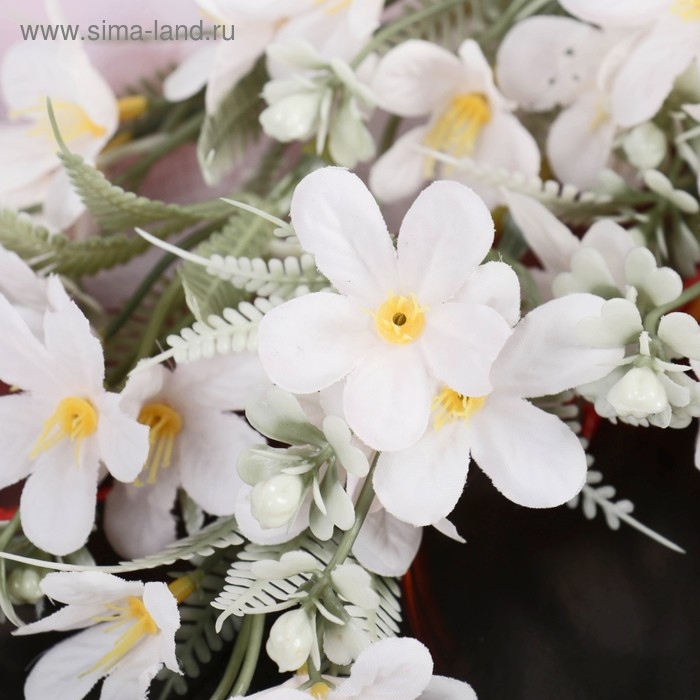 Цветы искусственные "Весенний аромат" 4,5х51 см, белый