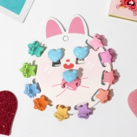 Комплект детский &laquo;Выбражулька&raquo; 12 предметов: 10 крабиков, клипсы, кольцо, форма и цвет МИКС