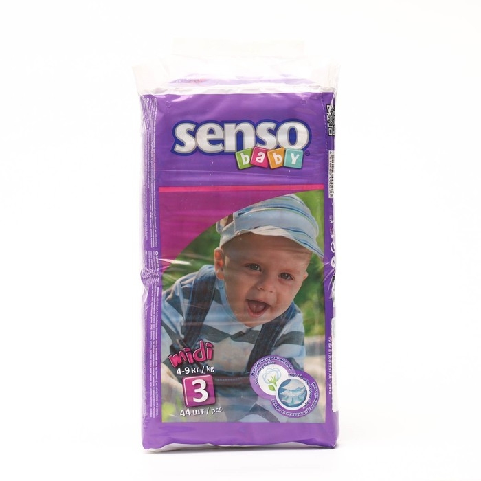 Подгузники &laquo;Senso baby&raquo; Midi (4-9 кг), 44 шт