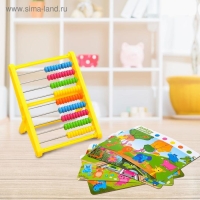 Счёты с обучающими карточками &laquo;Найди и посчитай&raquo;, МИКС