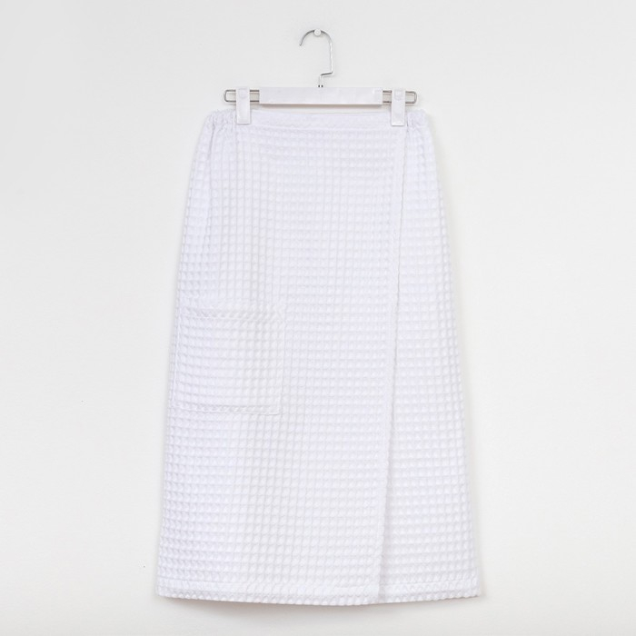 Парео вафельное банное Этель &laquo;Boho&raquo; 80*145 см. цв. белый, 100% хл, 290 г/м2