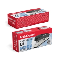 Степлер ErichKrause U1, № 24/6, до 30 листов, чёрный