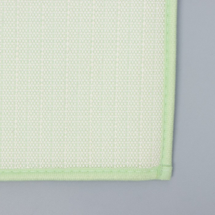 Коврик для дома Доляна &laquo;Букли&raquo;, 50&times;80 см, цвет зелёный