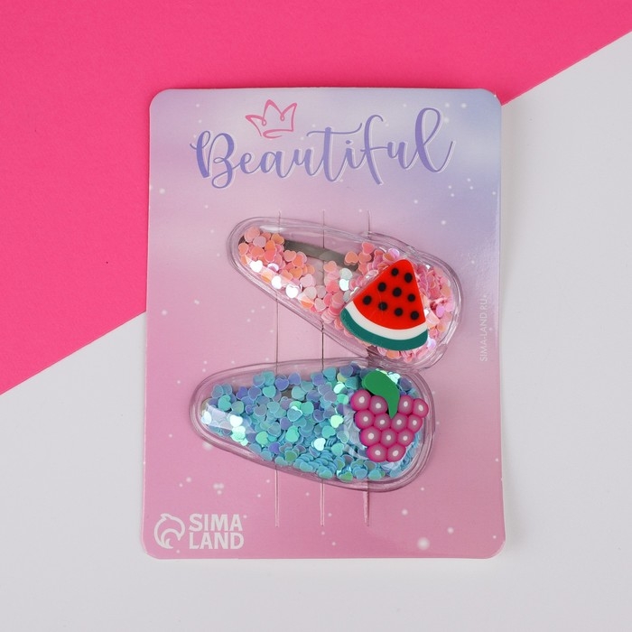 Подарочный набор для девочки &laquo;Маленькая волшебница&raquo;, сумка, заколки для волос, цвет розовый