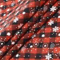 Новый год! Лоскут &laquo;Клетка со снежинками&raquo;, 48 &times; 48 см
