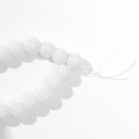 Бусины на нити шар №8 «Стекло», цвет белый, 98 бусин Бусины на нити шар №8 «Стекло», цвет белый, 98 бусин