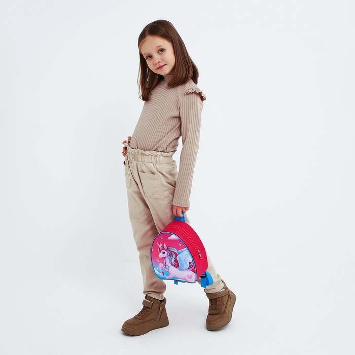 Деткий рюкзак с блокнотом &laquo;Единорожка&raquo;, 23х20,5 см