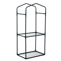 Парник-стеллаж, 2 полки (сетка), 125 &times; 59 &times; 39 см, металлический каркас d = 16 мм, чехол плёнка 80 мкм