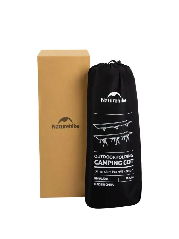 Раскладушка туристическая XJC04, черная